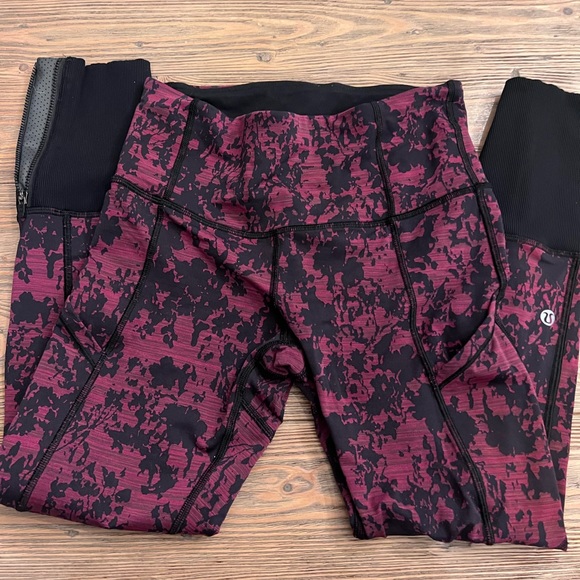 Lululemon Athletica Rebel runner mid rise crop - Picture 2 of 5